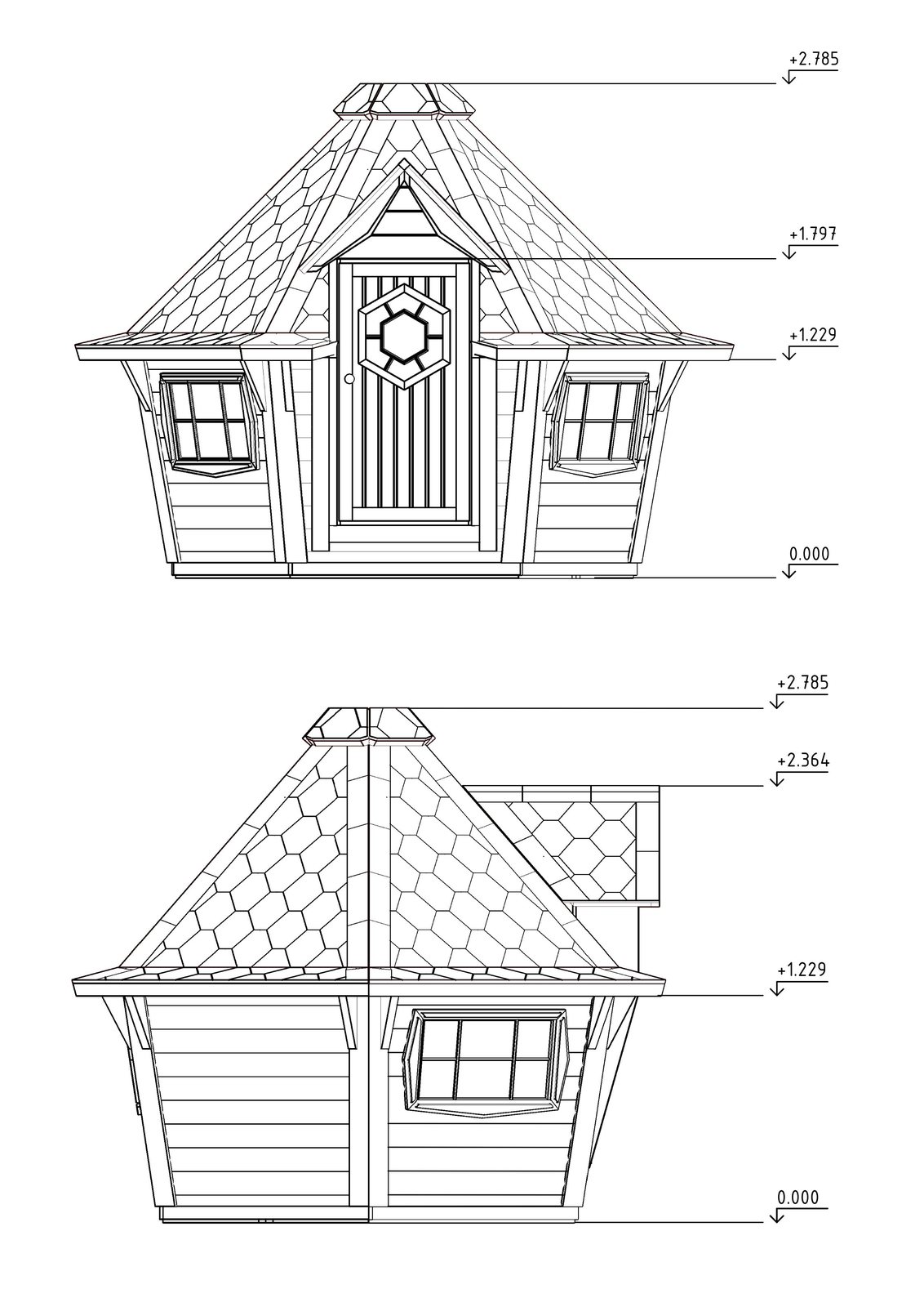 Eksklusiv grillhytte 4,5 m² – Facader